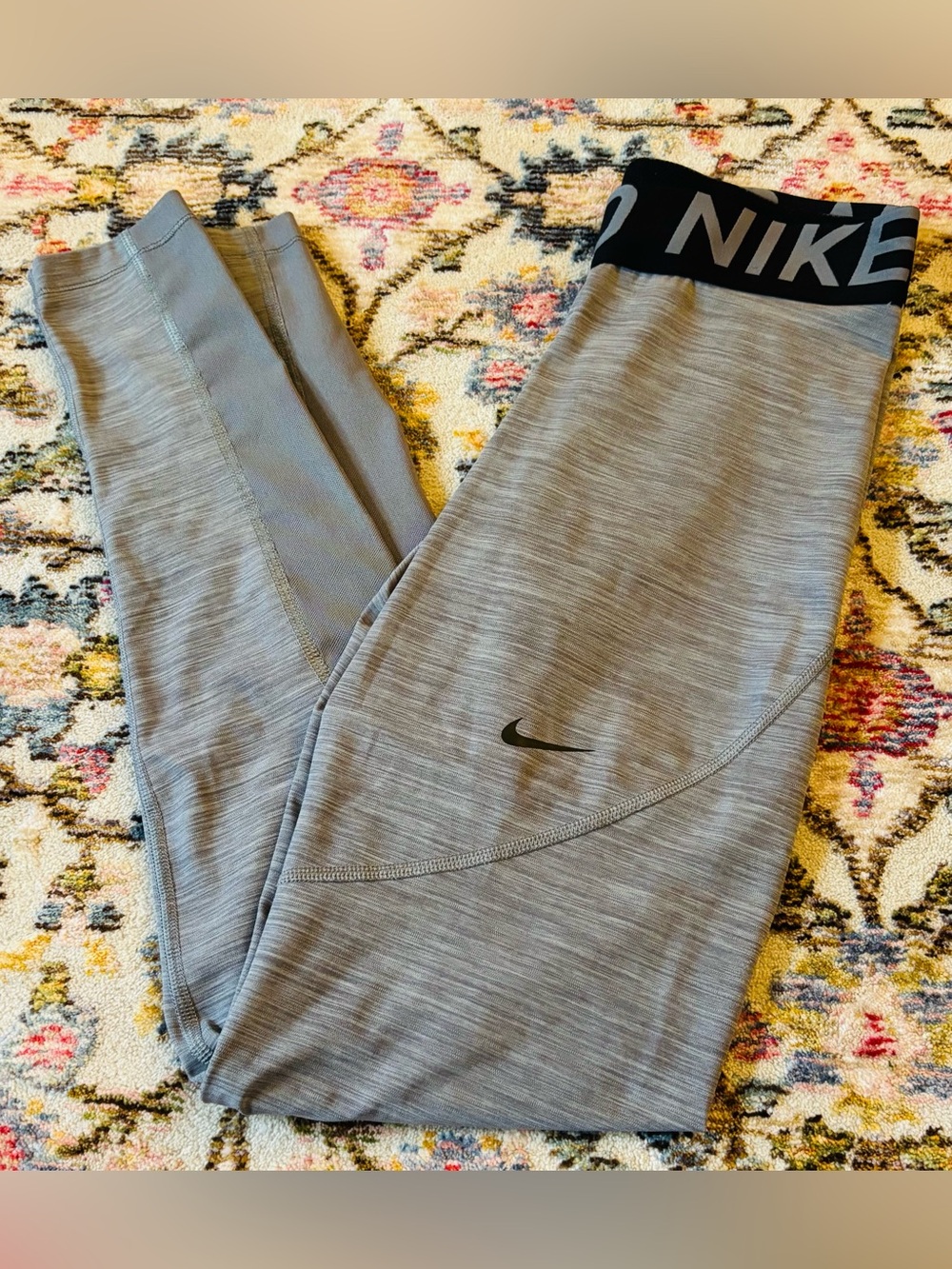 Nike Pro Dri-FIT Heather Grey Leggings